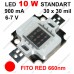 GROW Led 10Вт 660нм для цвітіння рослин GROW Led 10Вт 660нм для цвітіння рослин